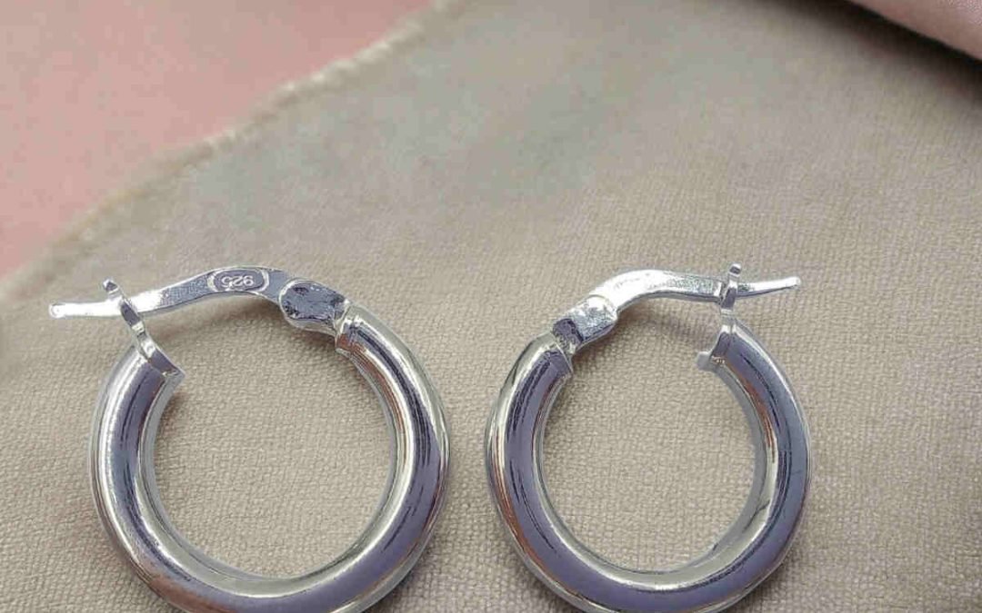 Aros tubo argolla plata 925