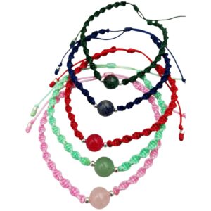 Pulseras De Hilo y Piedra
