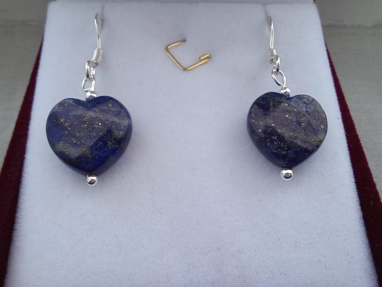 Aros lapislázuli Corazón - Imagen 2