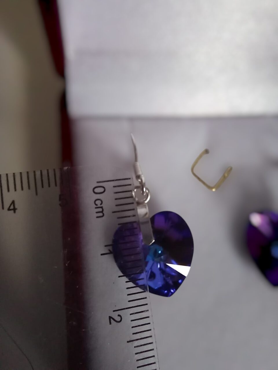 Aros Cristal Heliotrope Corazón - Imagen 4