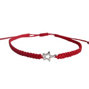 Pulsera Hilo Roja Estrella Pequeña